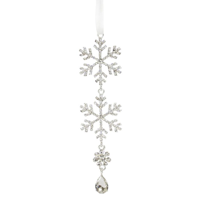 Jewel Tiered Snowflake Ornament
